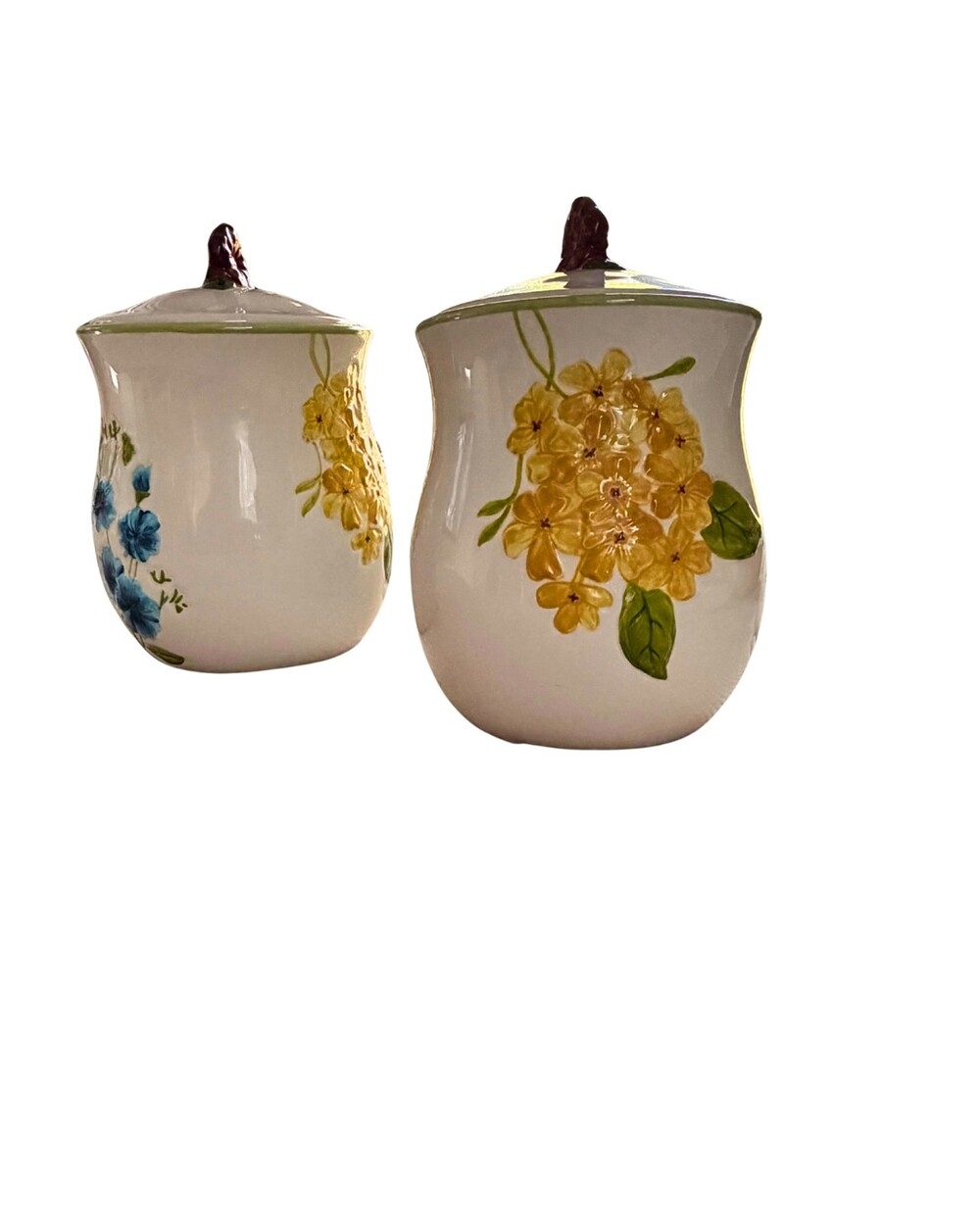 HOME Studio Garden Bouquet Floral Ceramic Canisters Set of 2 Kohl's Discontinued